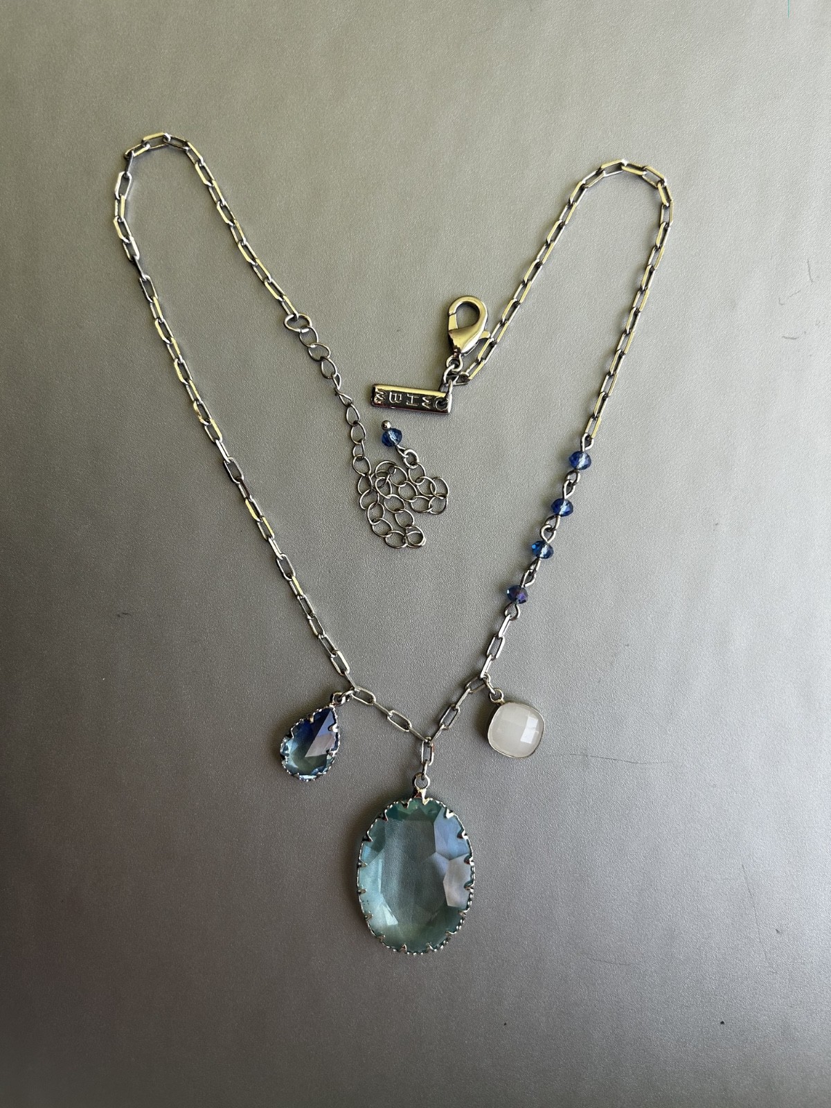 White House Black Market Multi-Charm Stone Necklace