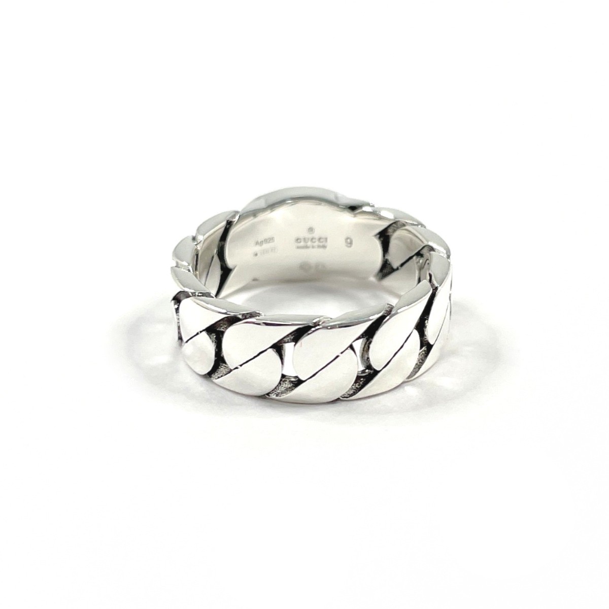 GUCCI Ring Interlocking G Silver925/enamel Silver/Light purple US 5(US Size)