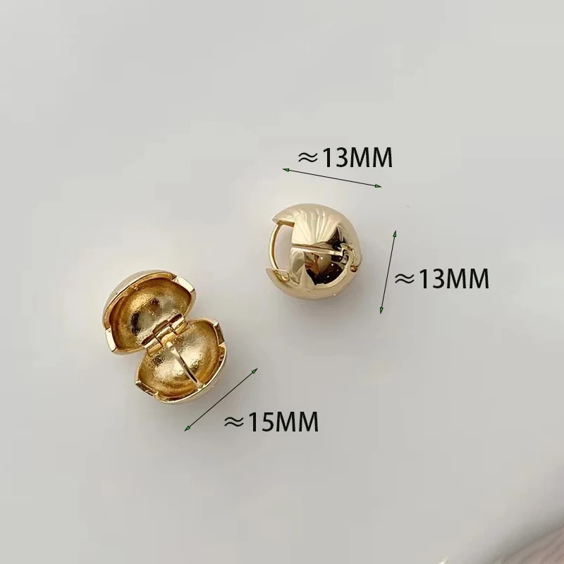 925 Sterling Silver Ball Huggie Earrings Women Minimalist Daily Jewelry
