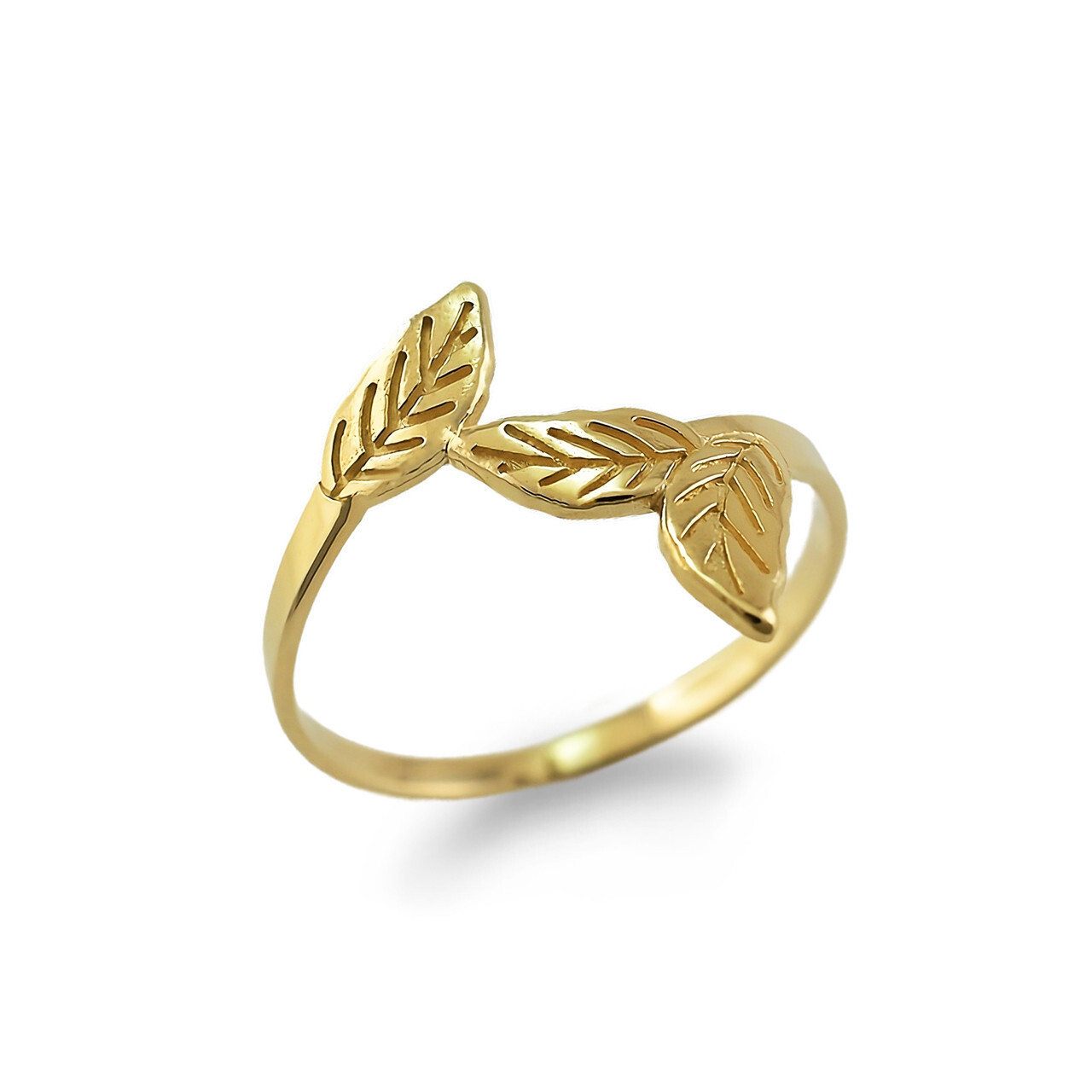 Gold Leaves Ring
