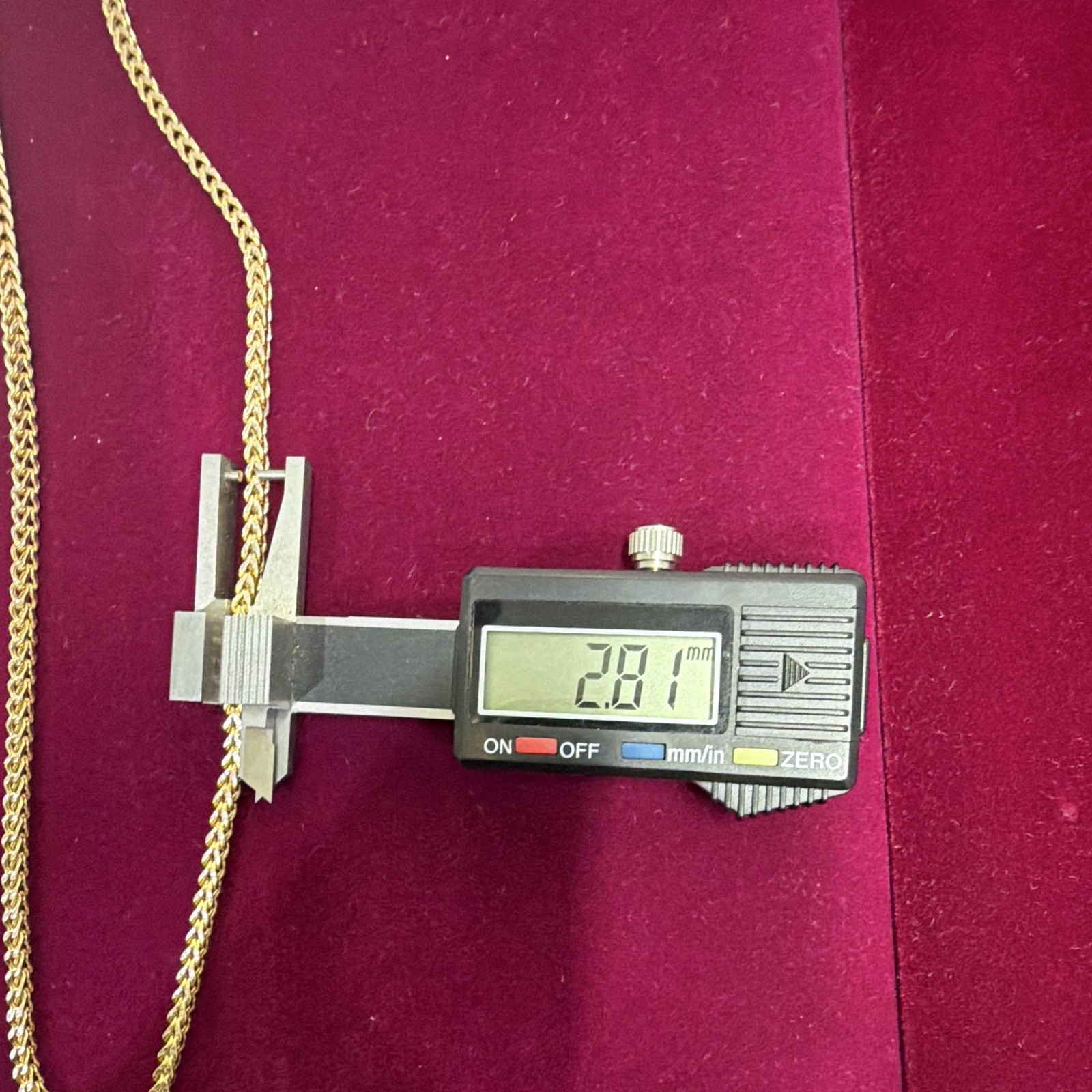 10K Two Tone Gold Franco Chain, Lobster Clasp, 17 in, 2.81 mm, 7.8 grams