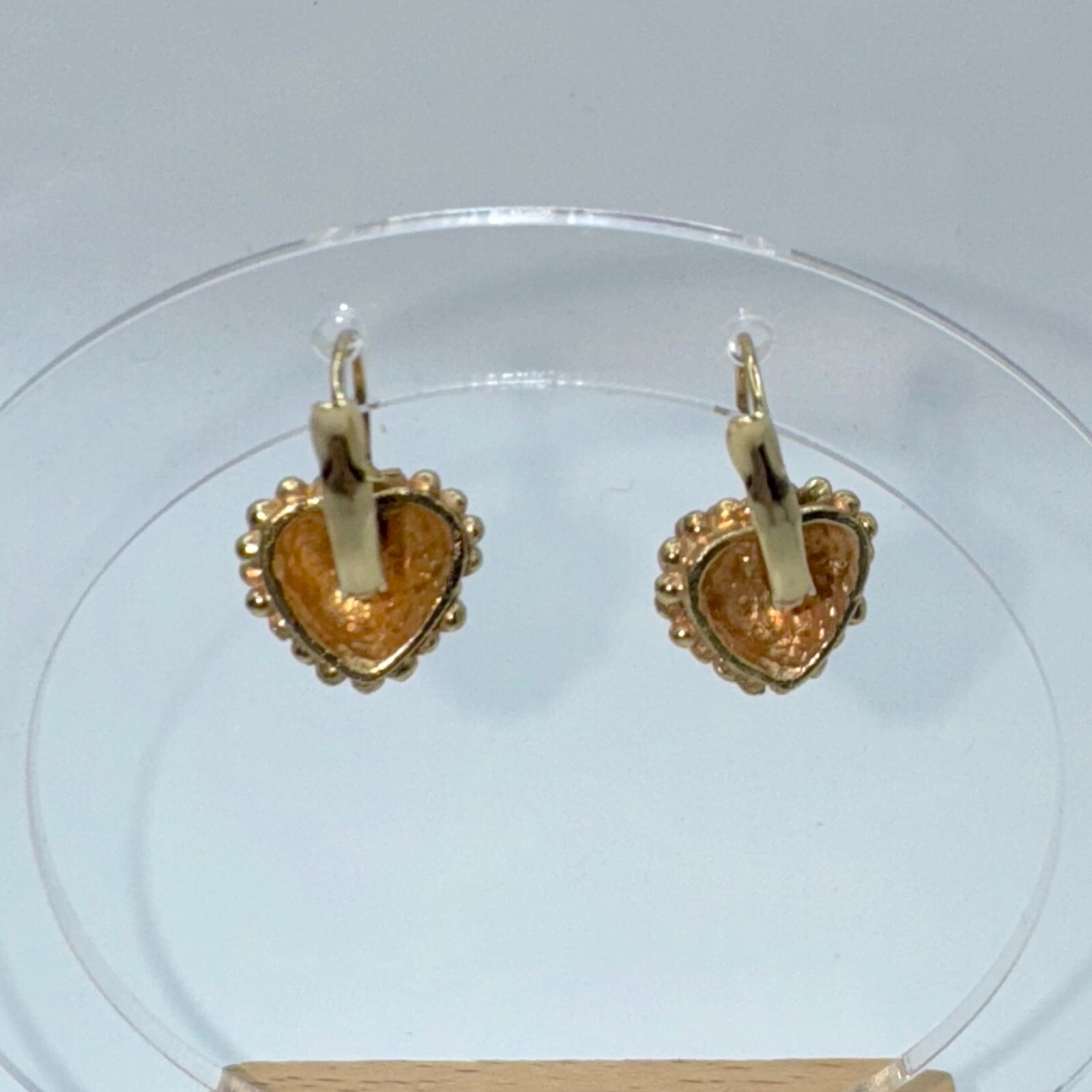 ✨ Gold Heart Leverback Earrings