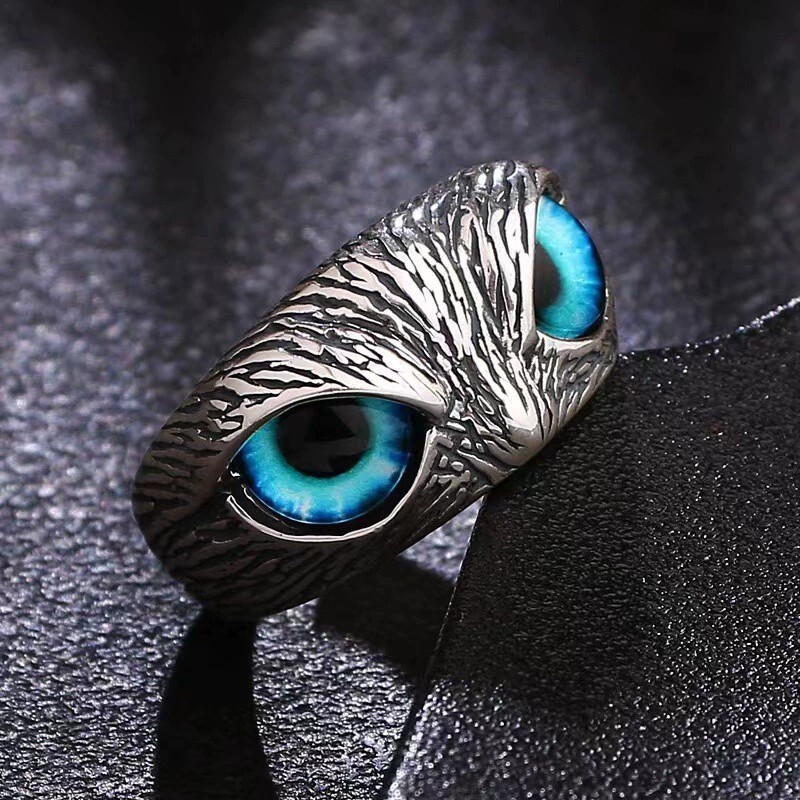 Owl Artsy vintage ring, vintage animal, adjustable ring for women and men
