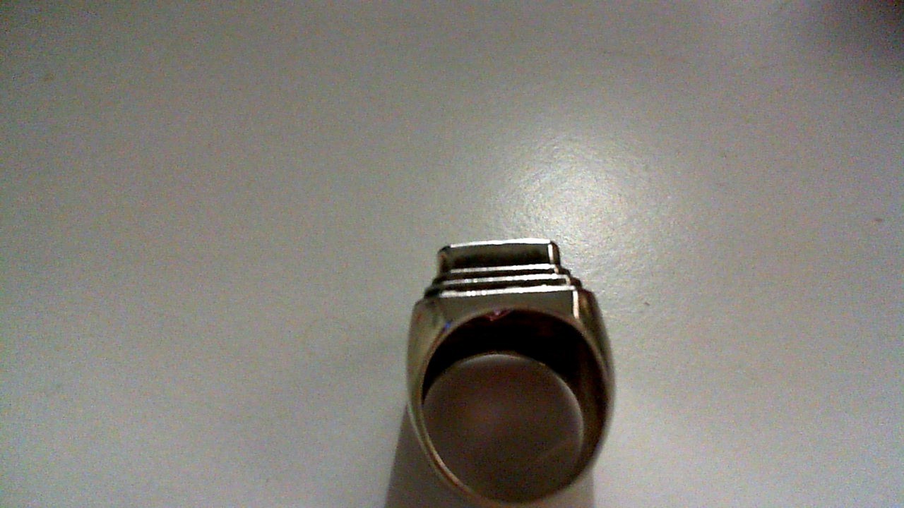 925 Silver Synthetic Stone Ring SIze 7 17 grams