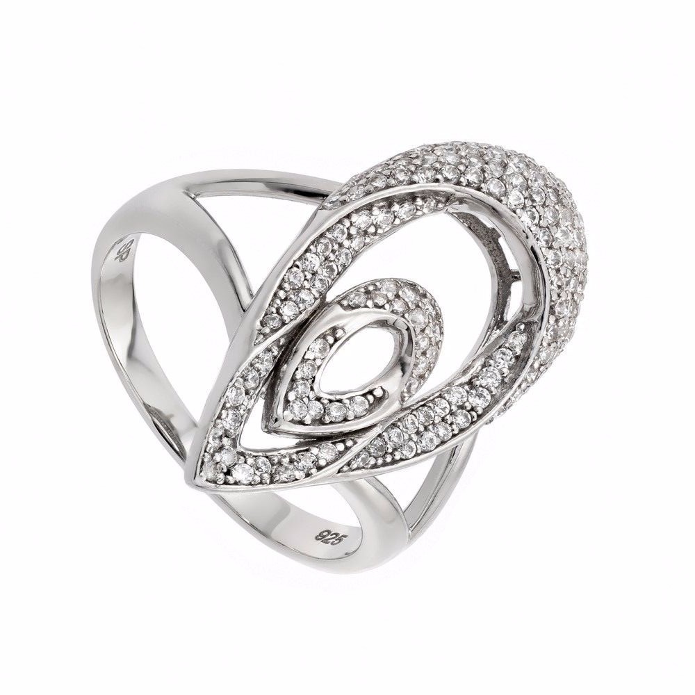 925 STERLING SILVER MICRO PAVE RING W/ ACCENTS / SIZE 5,6,7,8,9, AVAILABLE
