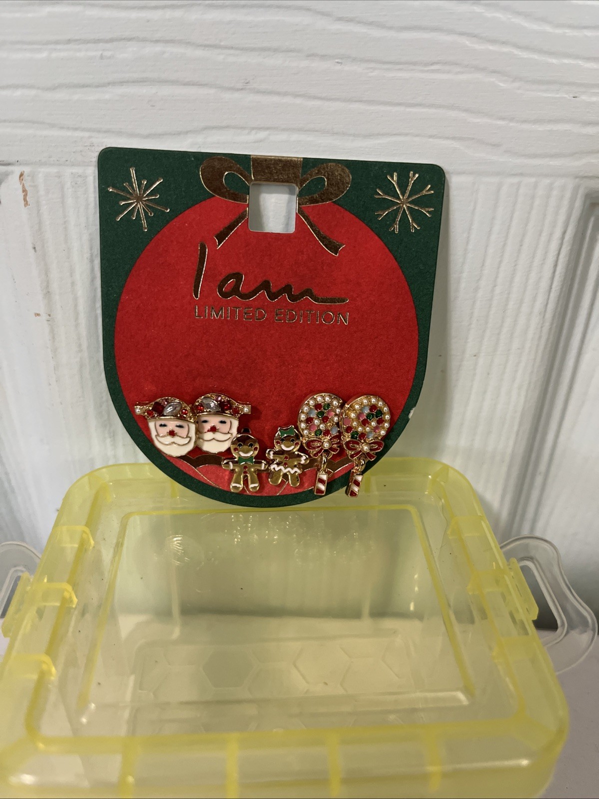I Am Limited Edition Christmas Holiday Earrings Pierced 3 Pack