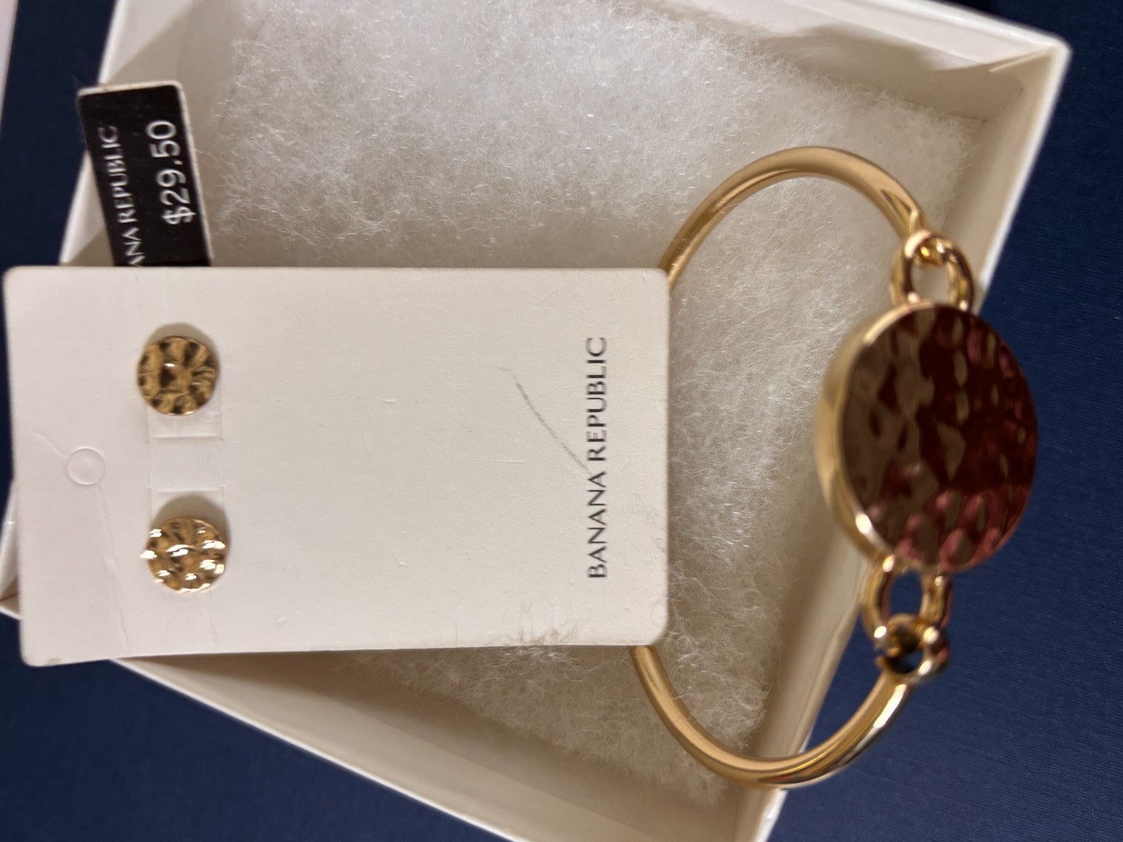Banana Republic Gold Earring and Bracelet Set