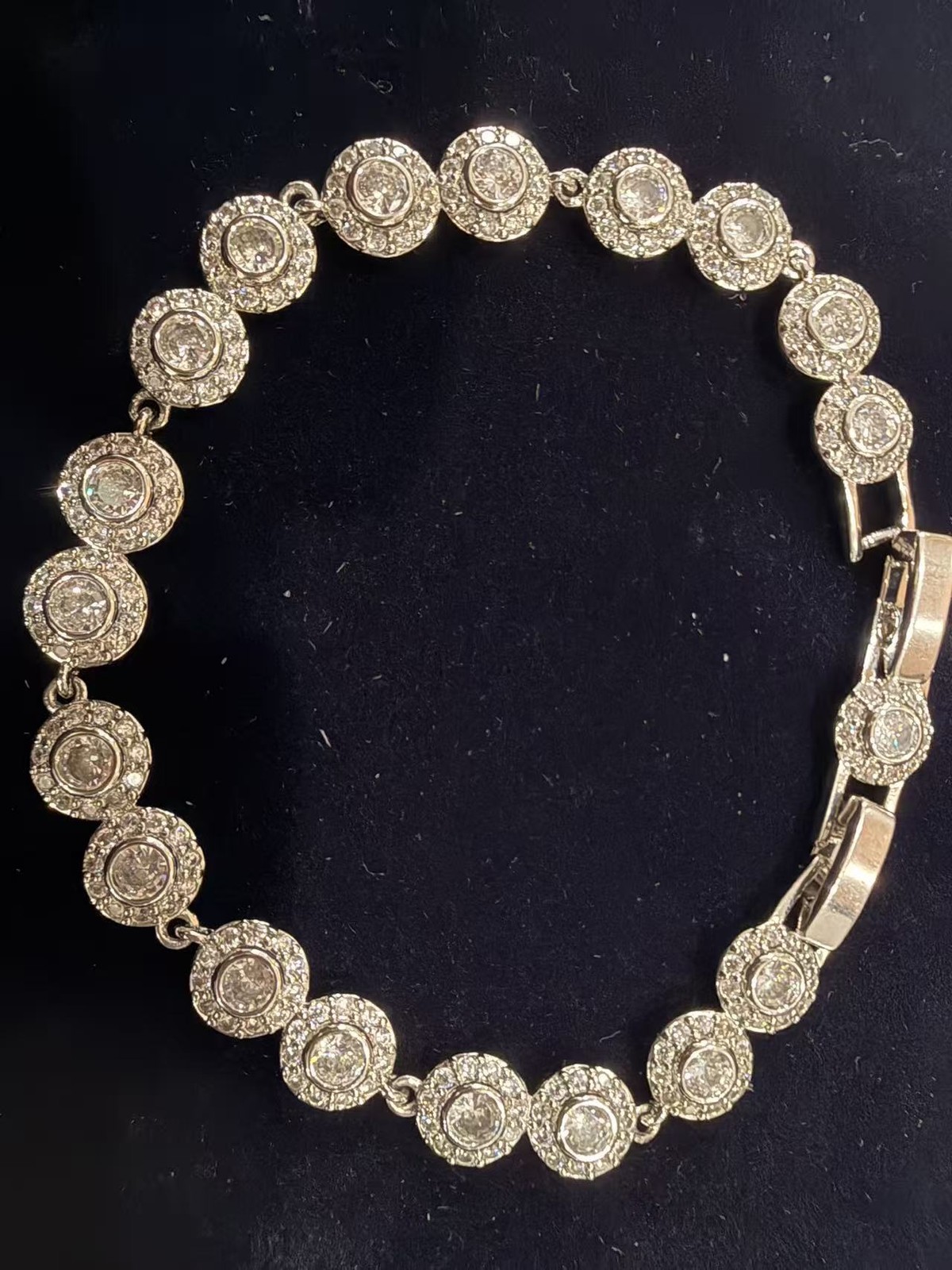White Crystal Angel Jewelry Set Swarovski Tennis Necklace Earrings Bracelet HOT