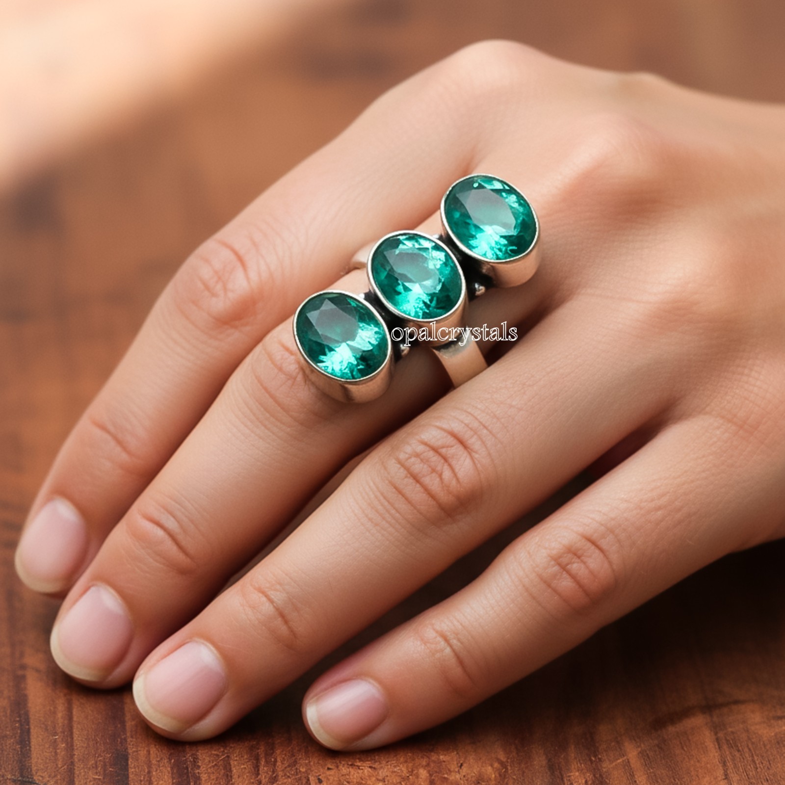 Paraiba Tourmaline Gemstone 925 Sterling Silver Ring Handmade Jewelry Ring Gift