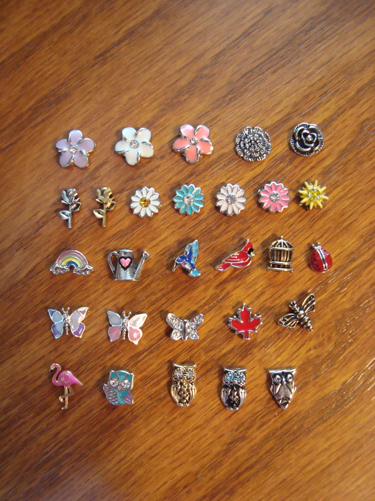 Authentic Origami Owl “Your Choice” of Charms-Flowers, Birds & Misc. #3