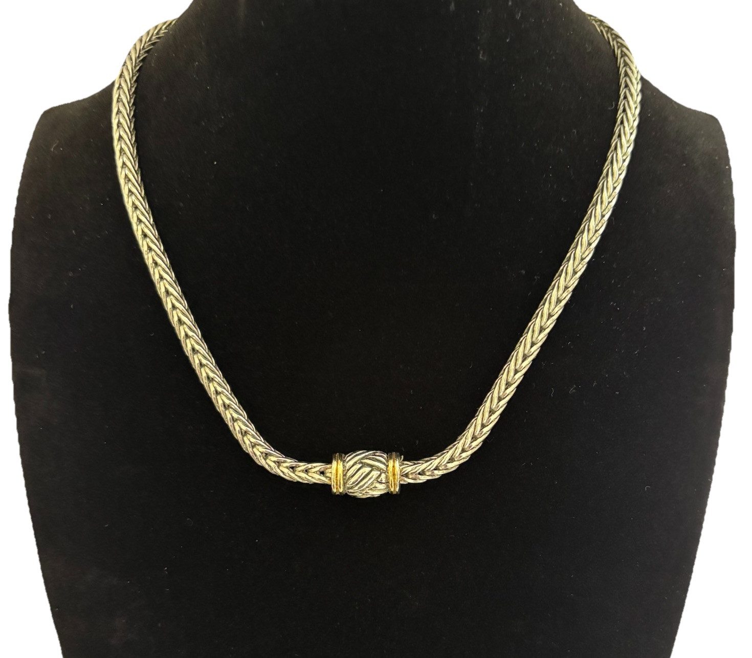16.5” Wheat Chain Necklace With Magnetic Clasp