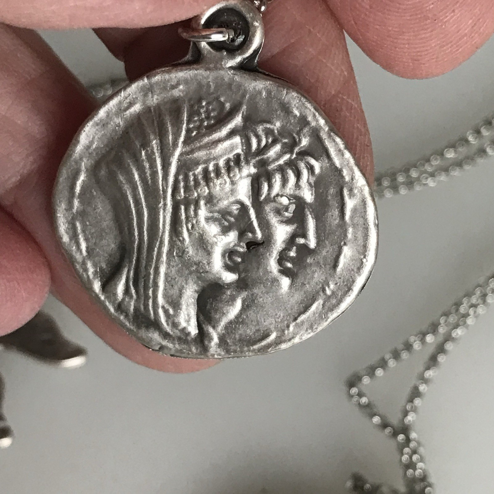 Double Sided Ancient Coin Necklaces-Greek & Roman Inspired Designs – New