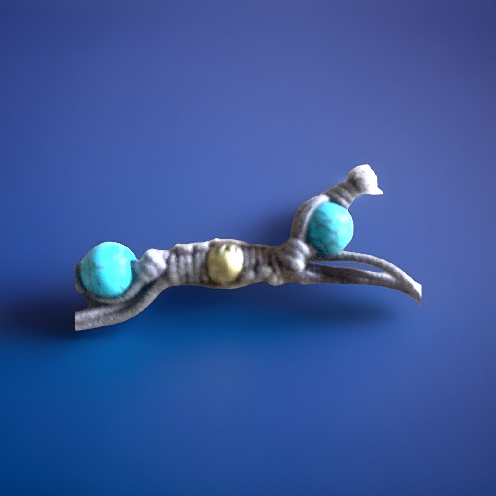 Turquoise Bracelet – Adjustable 3 inches across as seen in pictures