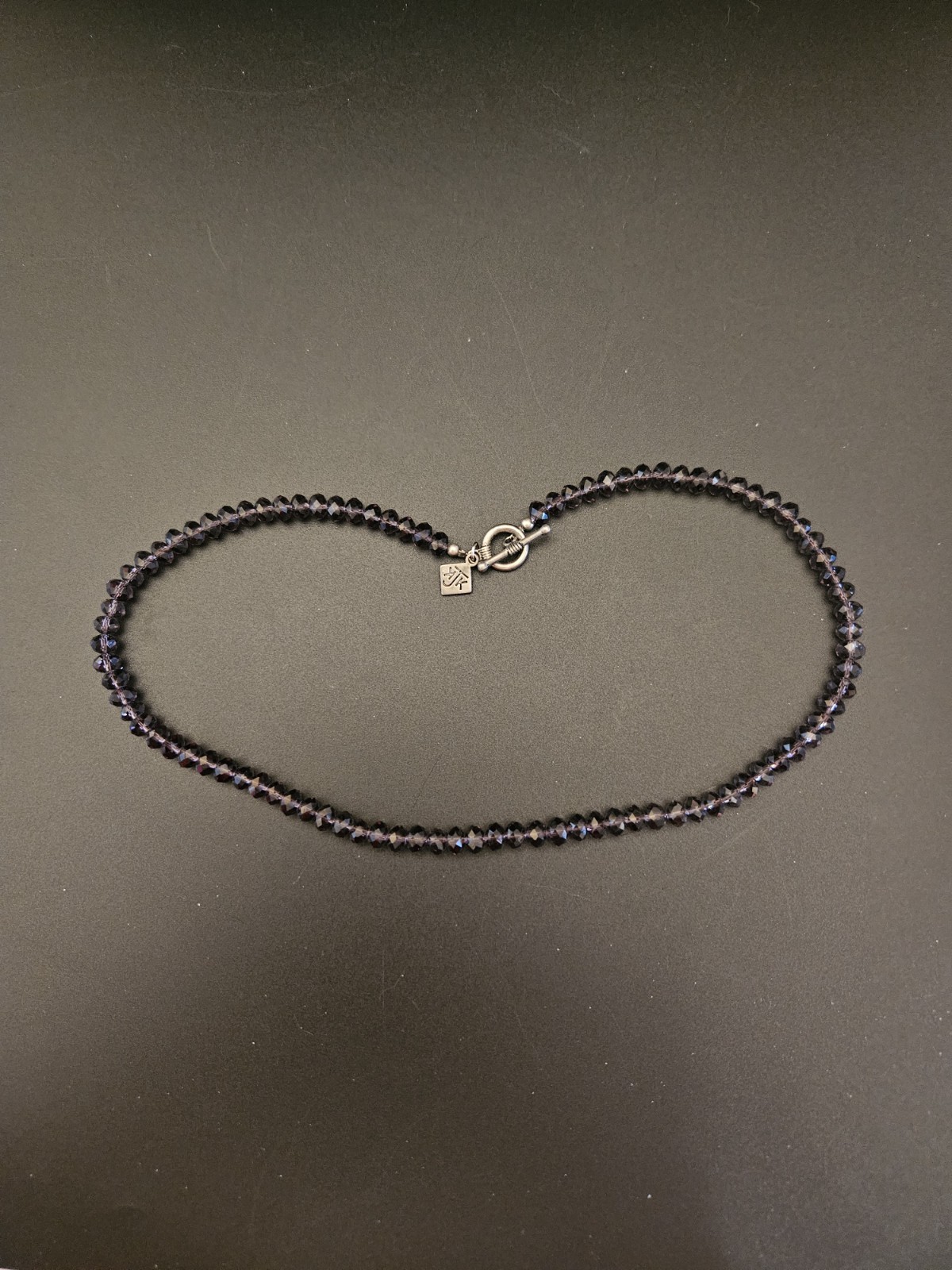 KJK NYC Katherine J Kornblau Purple Faceted Round Crystal Beaded Necklace