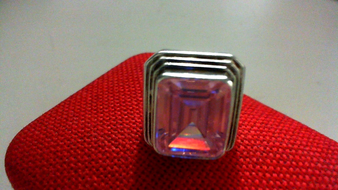925 Silver Synthetic Stone Ring SIze 7 17 grams