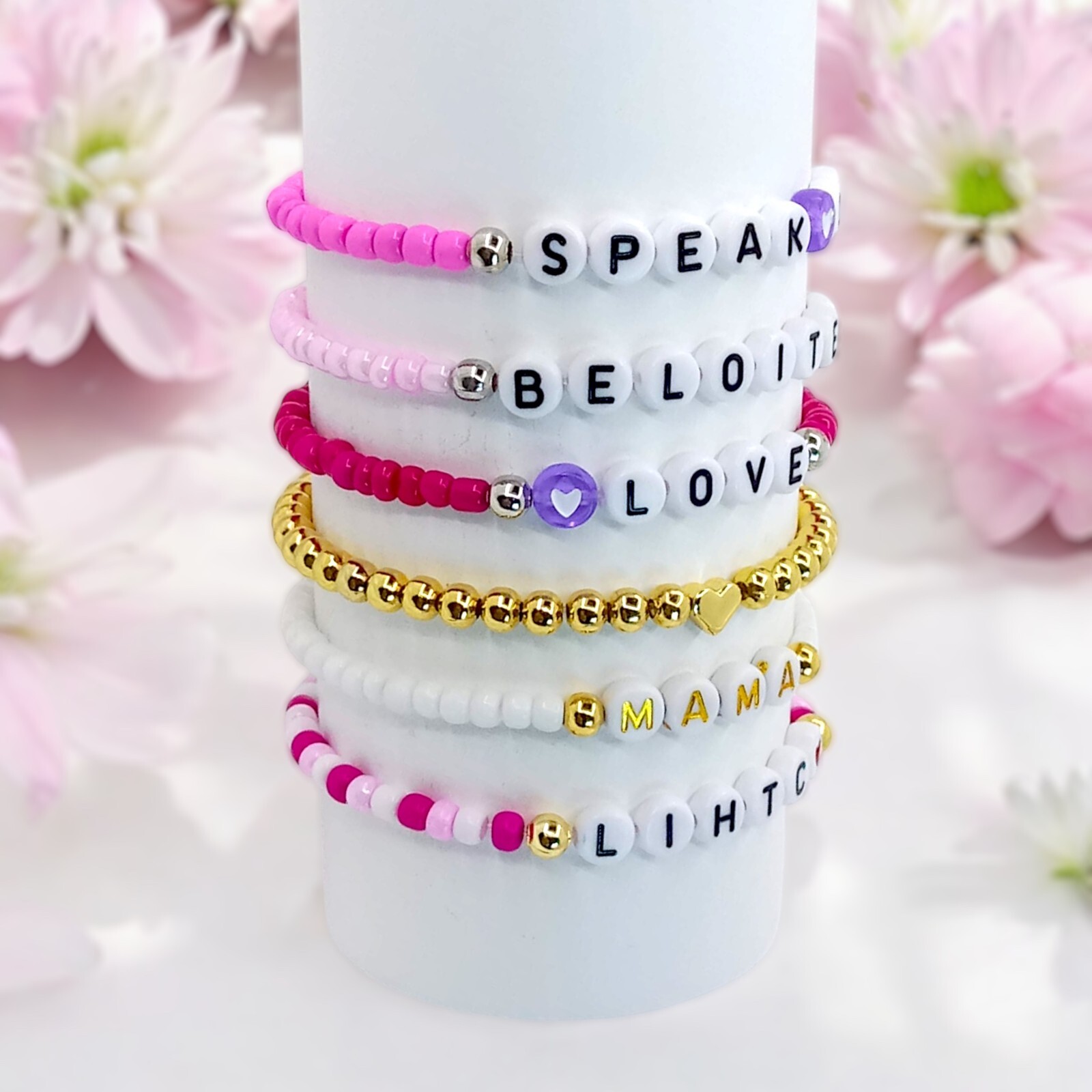 Custom Name Bead Bracelet/Name Bracelet/Personalized Bracelet/Birthday Gift