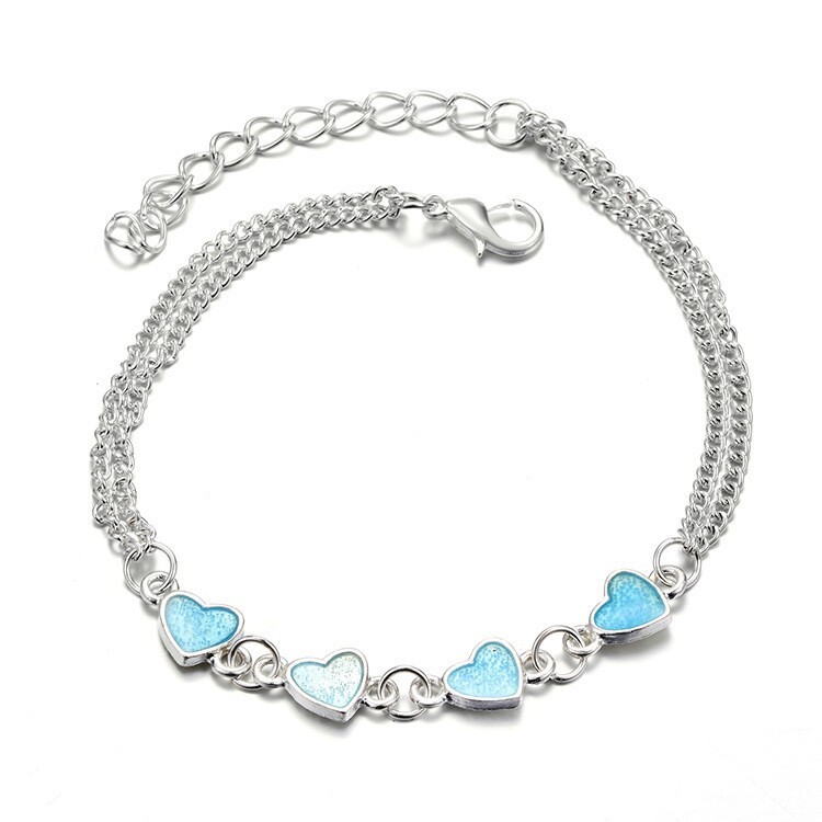 Luminous Beach Heart Anklet/Bracelet – Fashion Jewelry Glow In The Dark