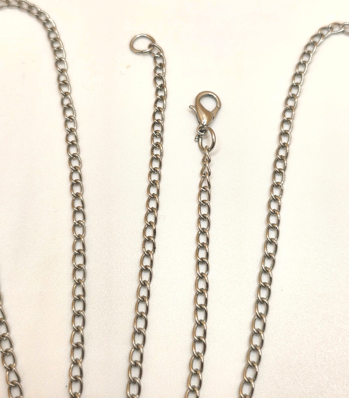 27-inch Silver Tone Estate Chain With Open Work Bar And Chain Tassel