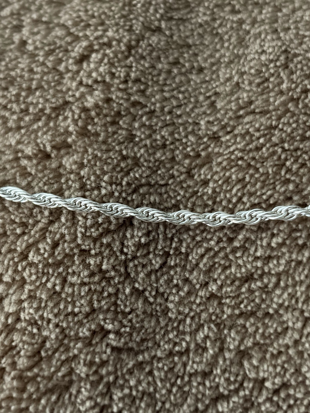 Jewlpire Silver Tone Metal Rope Chain Necklace Lobster Clasp No Stone