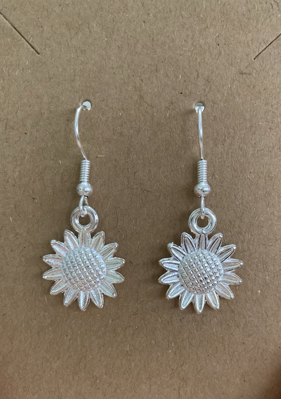 Buyer’s Choice Sunflower Dangle Earrings Gold,Silver,White Silver, Brass,Copper