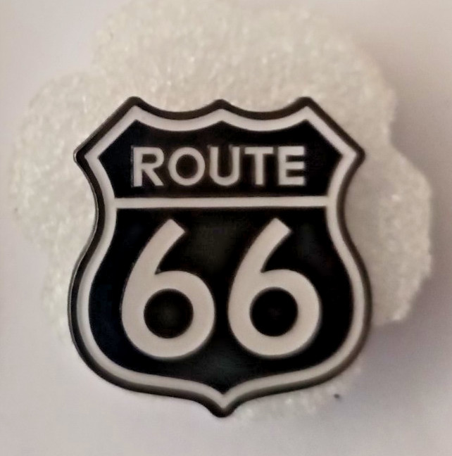 ROUTE 66 -ENAMEL PIN-SHIP ALL THE PINS YOU BUY FOR $4.99-VISIT OUR STORE