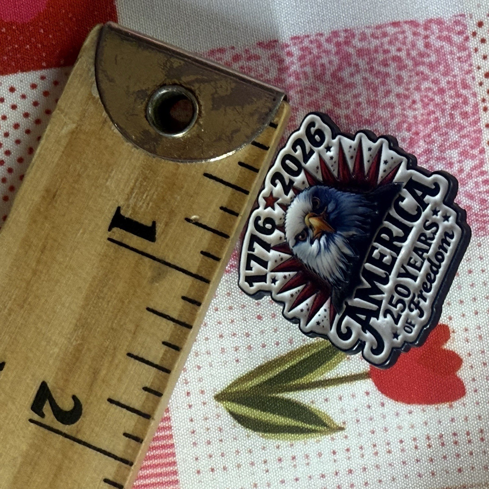 Enamel Pin American Eagle 250 Years Freedom Lapel United States USA Patriotic