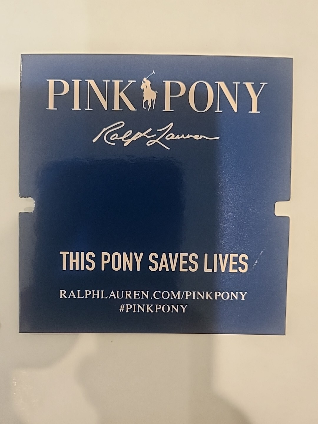 Ralph Lauren Bracelet Pink Pony Breast Cancer Awareness Charm Adjustable Gift