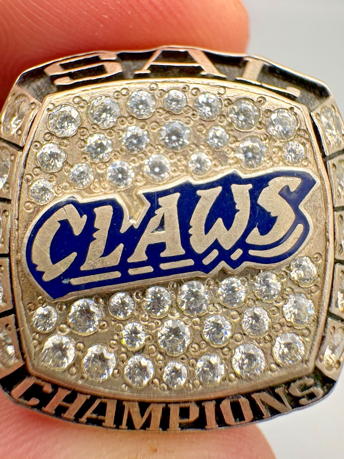 South Atlantic League Sterling Silver 925 Championship Ring Blue Claws 2010