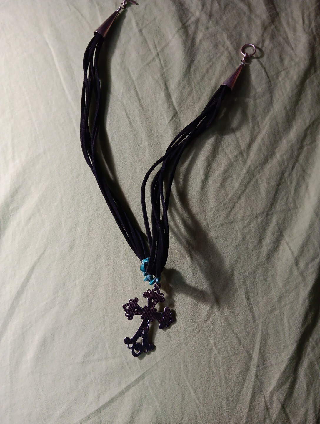 Gothic Crucifix Cross Pendant Necklace -Religious Jewelry