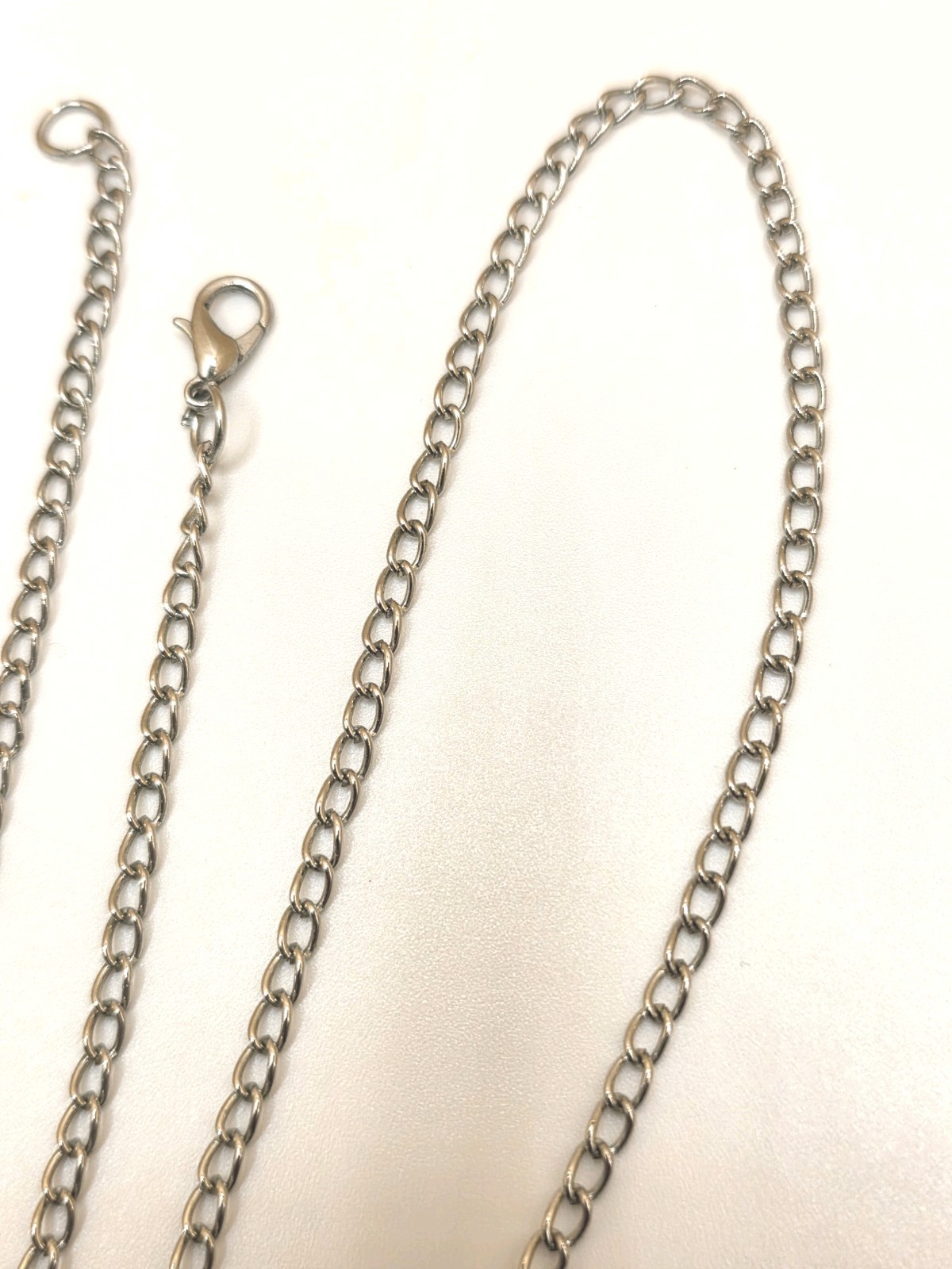 27-inch Silver Tone Estate Chain With Open Work Bar And Chain Tassel