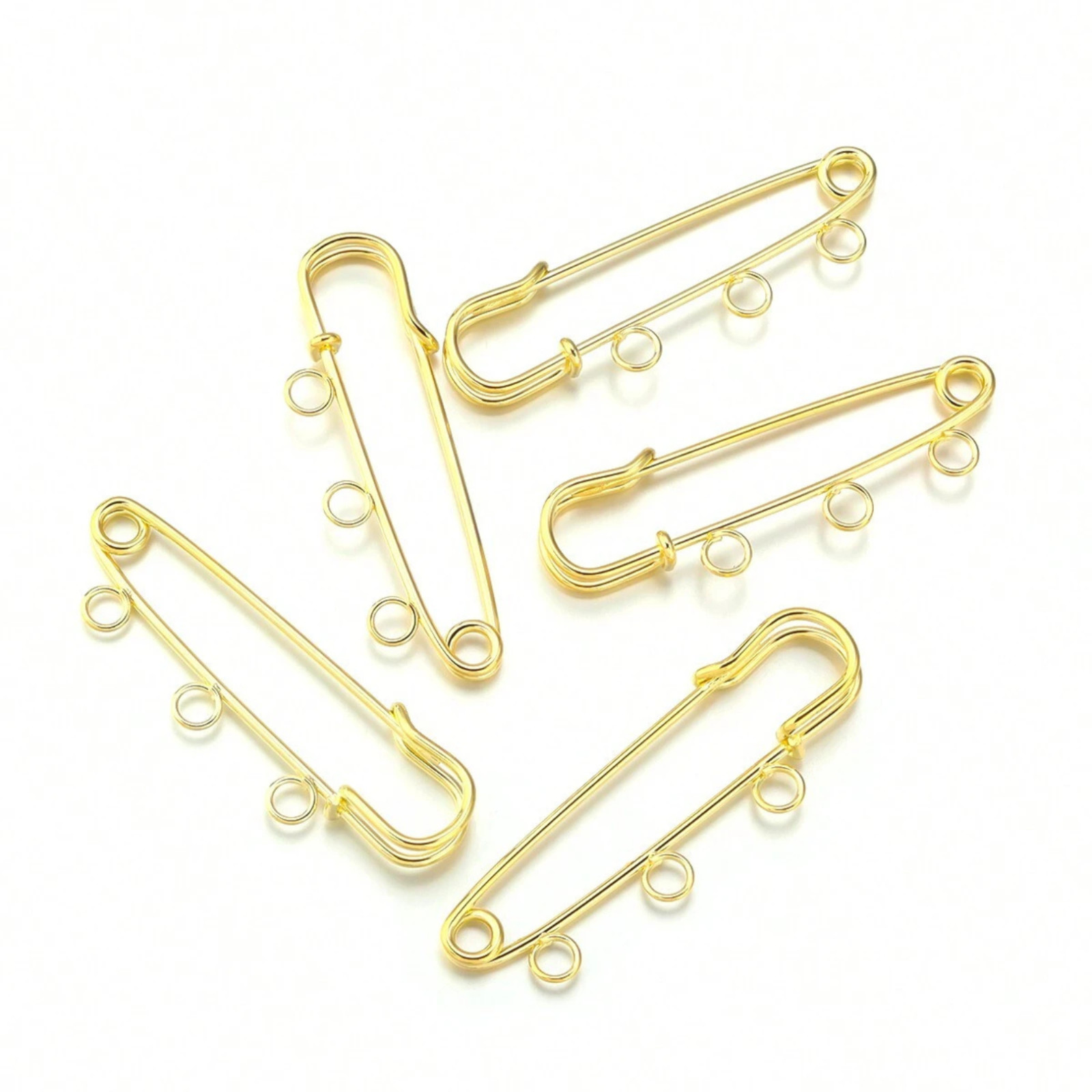 5PCS Kilt Pins 3 Loop Hole Extra-large Brooch Safety Pins TOP QUALITY Jewellery