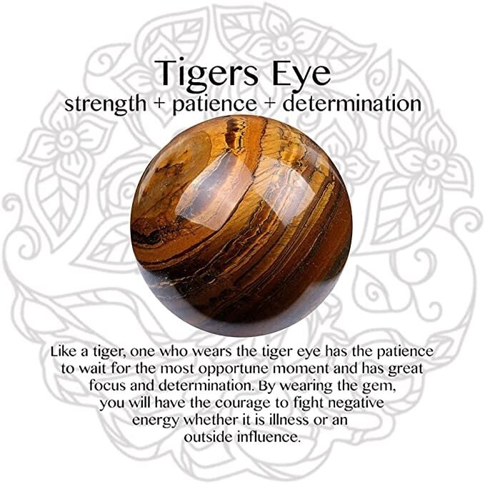 Tiger eye Stretch Bangle Bracelet 8mm Natural Gemstone Healing Stone Handmade