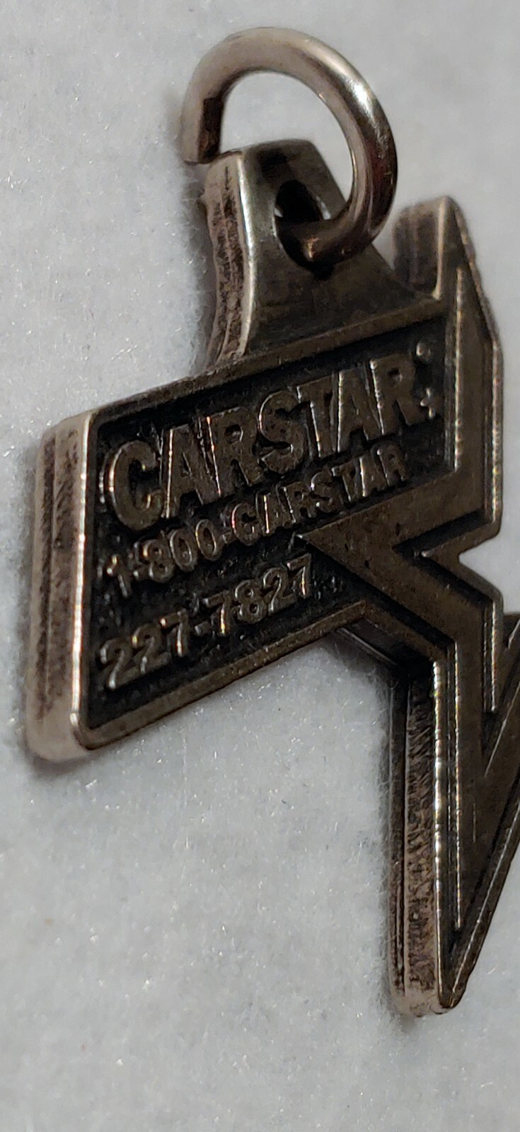 CARSTAT PENDANT – SilverTone – Charm Pendant ONLY – SIZE 1 3/8in x 1 5/8in Tall