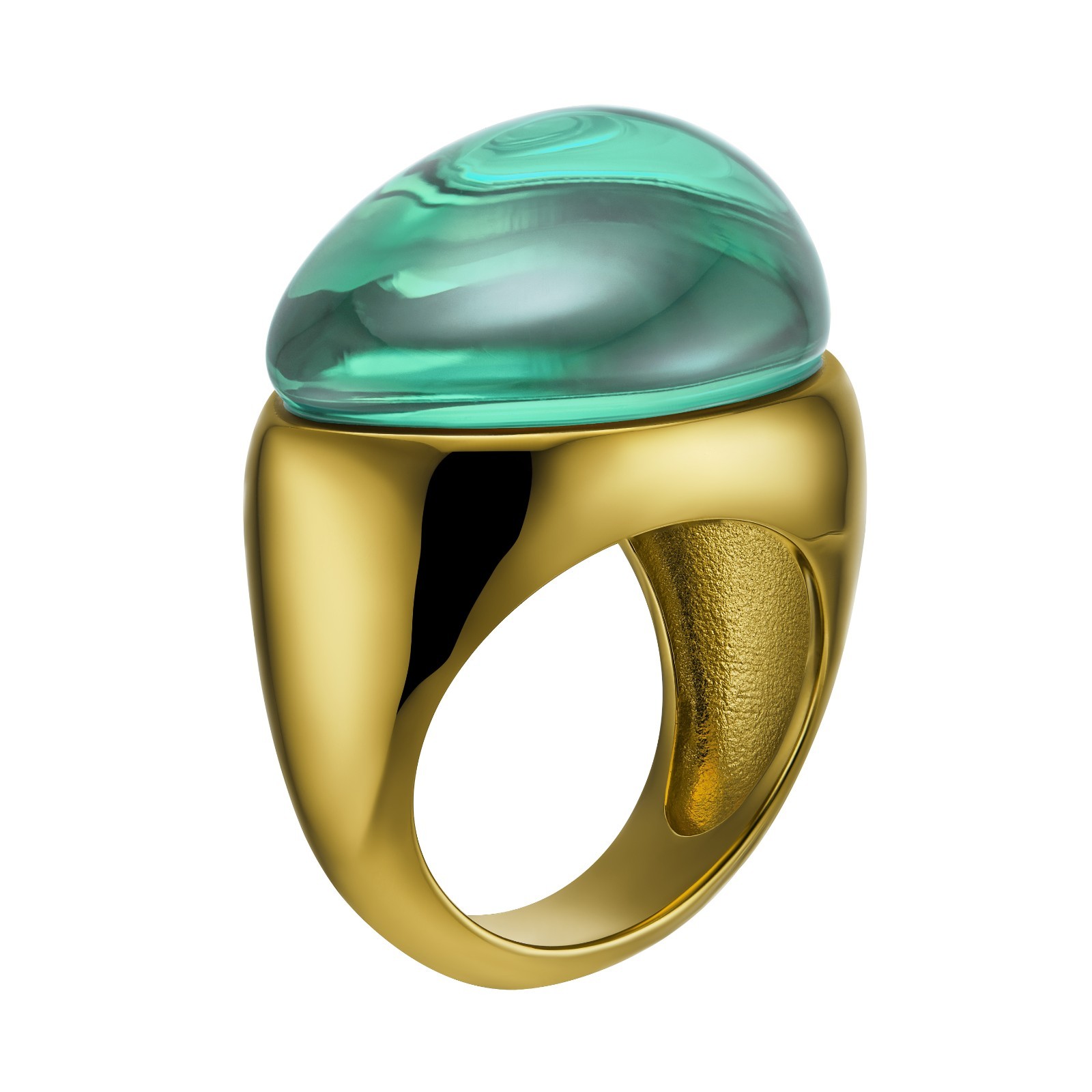 Baccarat Galea 18k Gold Vermeil Sterling Silver Crystal Ring 2805632