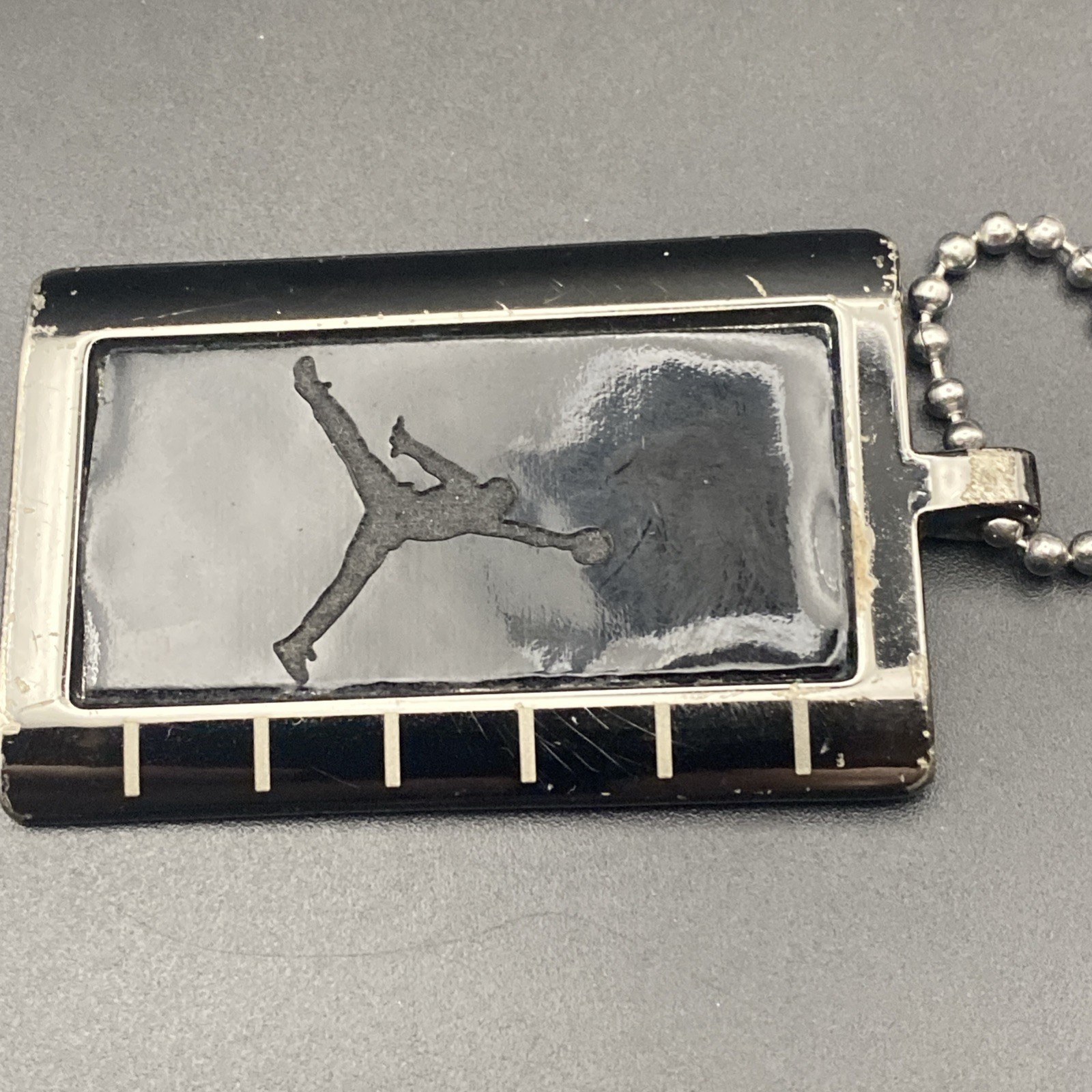 Michael Jordan Jumpman Pendant – AF1 Air Force One Black Stainless Steel LOOK