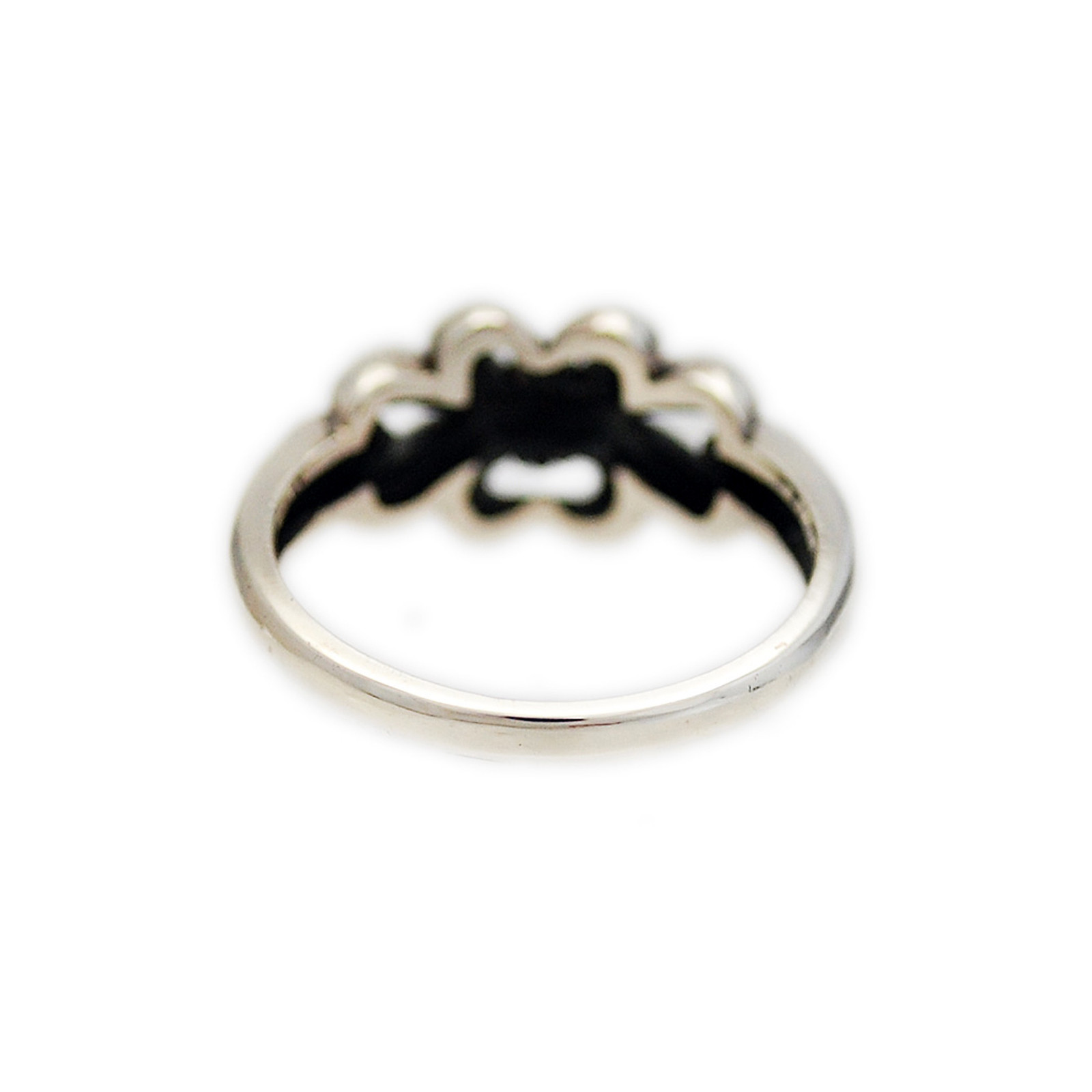 RIBBON KNOT 925 STERLING SILVER GOTHIC BIKER JEWELRY VINE FLORAL RING sa-r007
