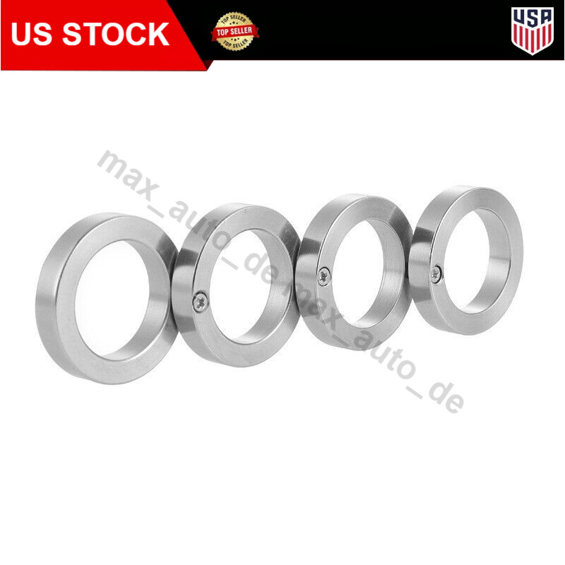 Fit Your Outdoor Fun Durable Stainless Steel Rotating Foldable Clasp Rings X4
