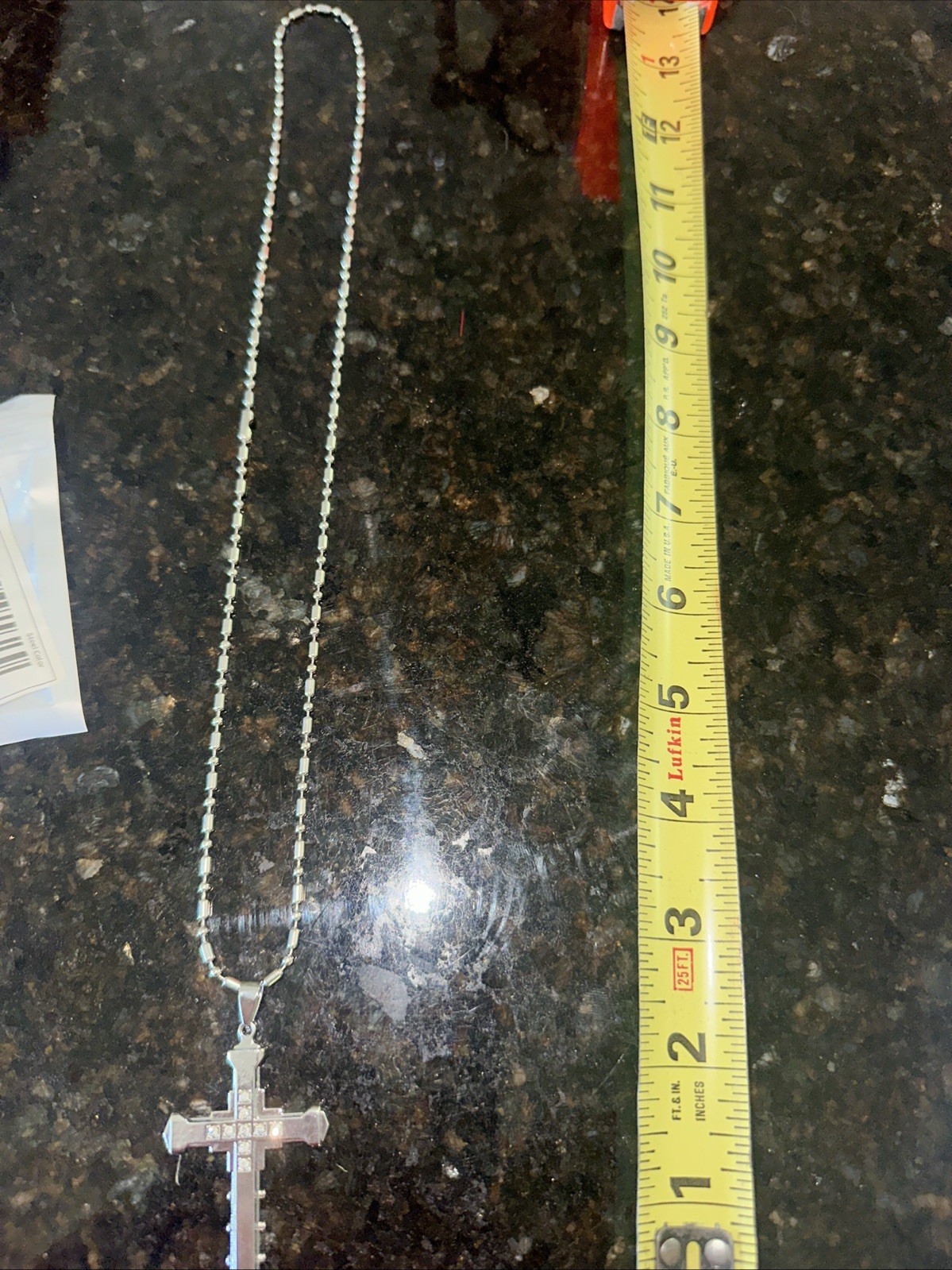 Unisex cross necklace Beautiful Silver