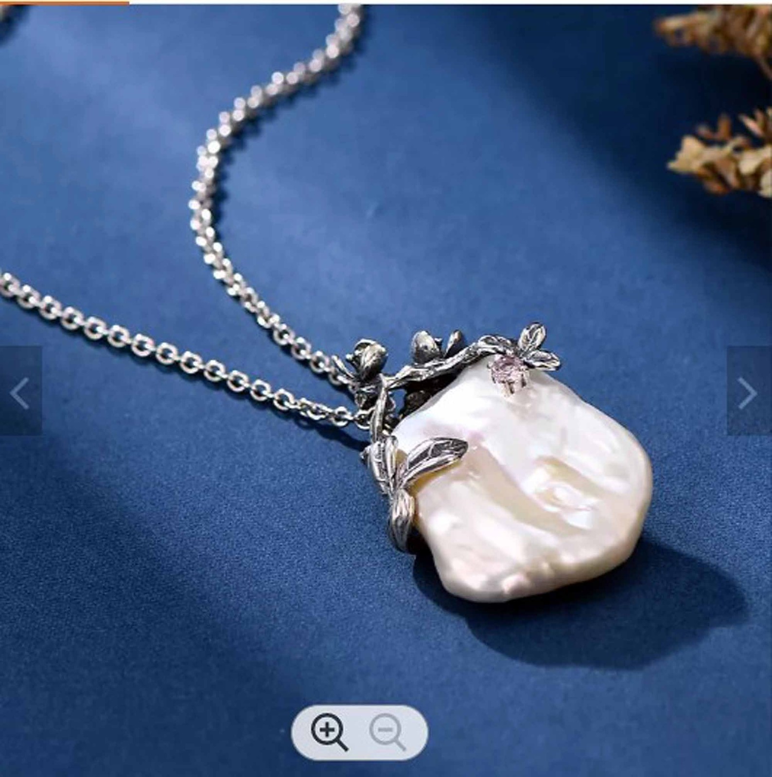 Designer style in a Baroque Pearl pendant set in Sterling Silver-Wholesale