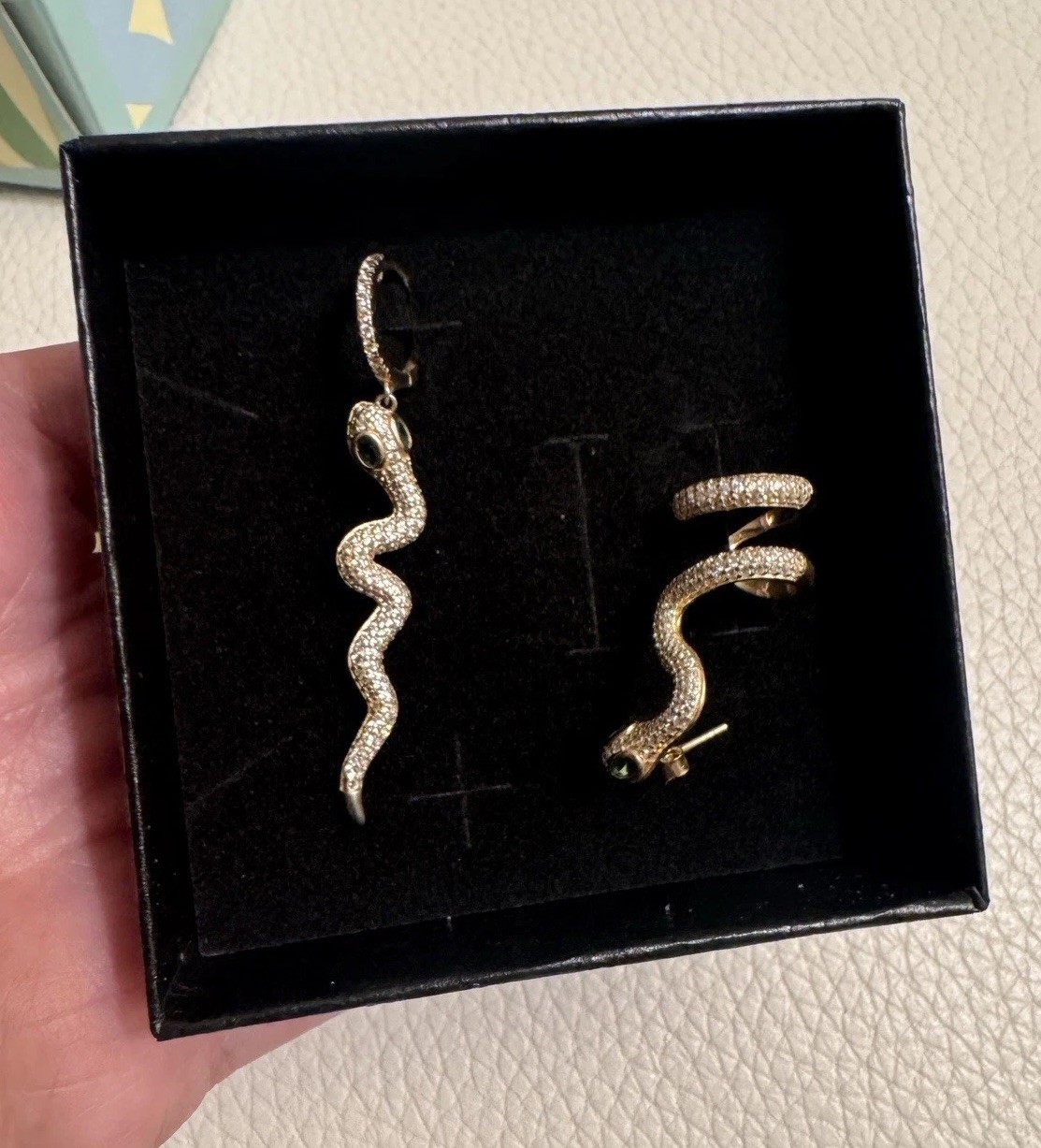 Pavé Snake Ear Cuff X Huggie Earring Combo Set $98.00 Sale Pr: $ 39.26 Free Ship
