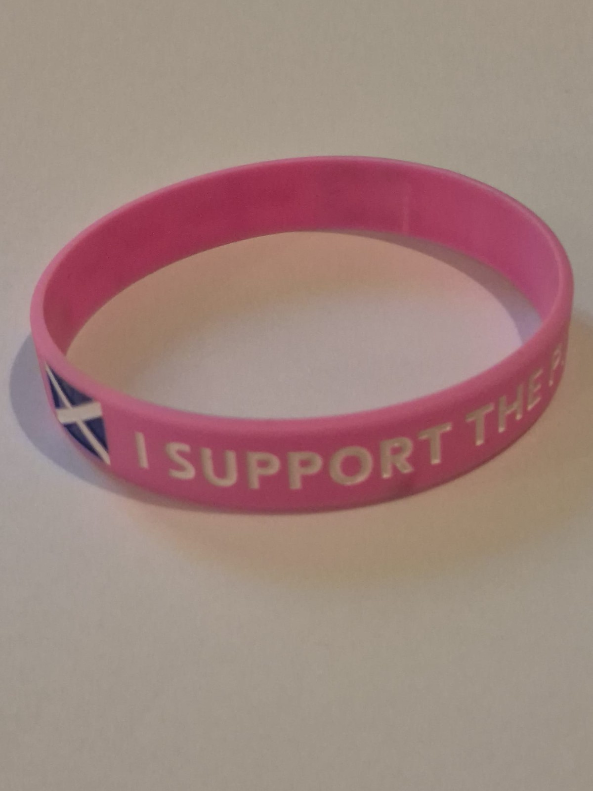 1 SINGLE I SUPPORT THE PINK LADIES Bracelet All UK Flags
