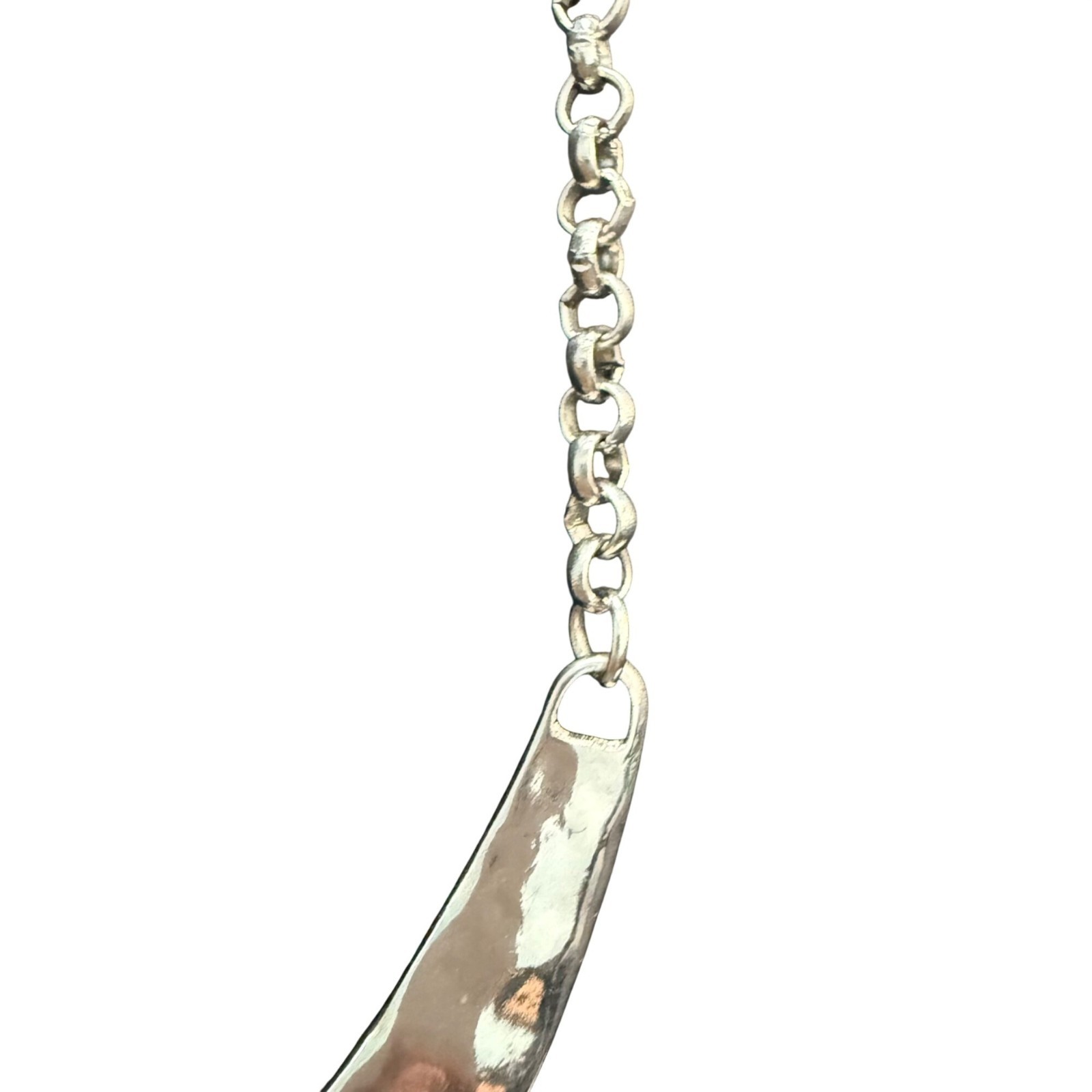Necklace Bib Collar Southwestern Bohemian Blue Silver Tone 19-22 Inches