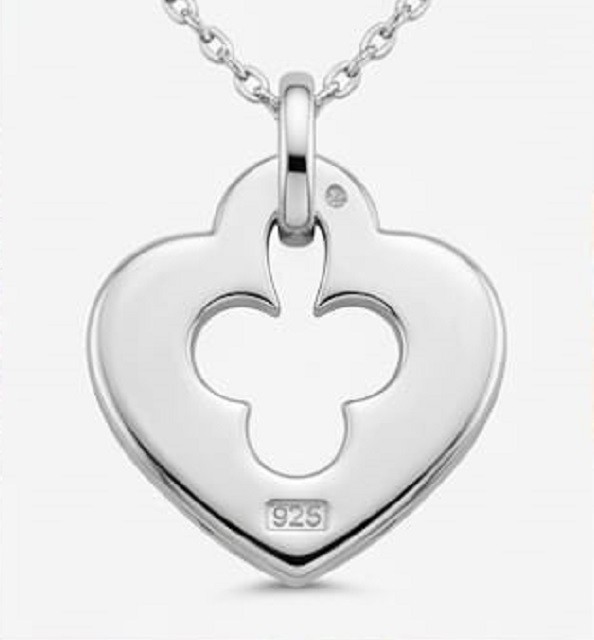 4ct Round Simulated Pink Sapphire Heart Spade Halo Pendant White Gold Plated