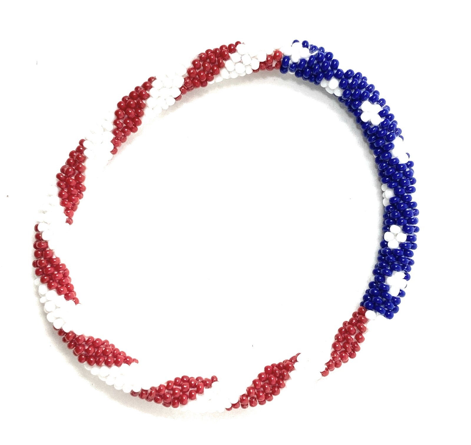 Global Marketplace Fair Trade Roll Over Bracelet – American Flag Style 2 Medium