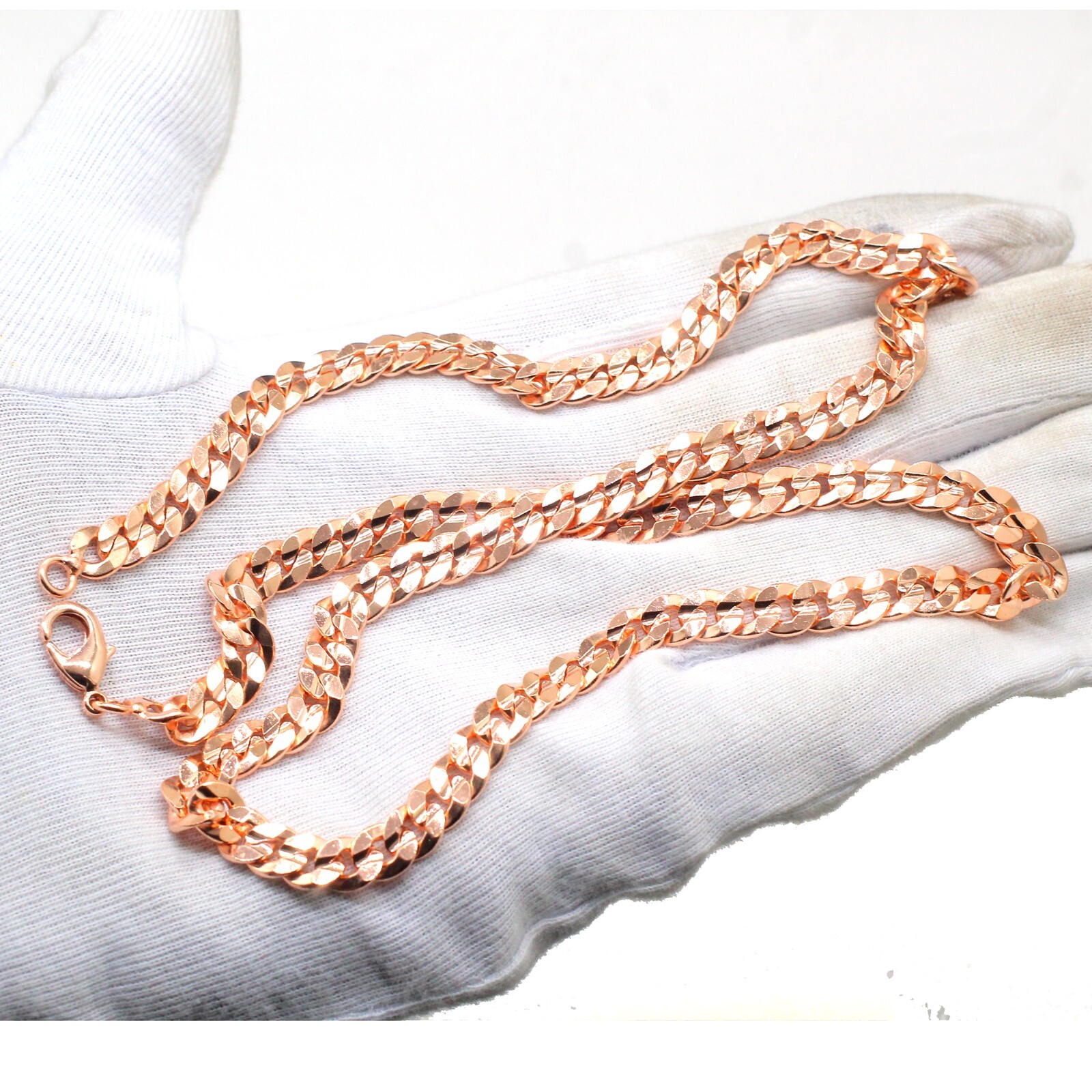 Pure Solid Copper Cube Chain Design Women And Men Chain Necklace Copper CPN17