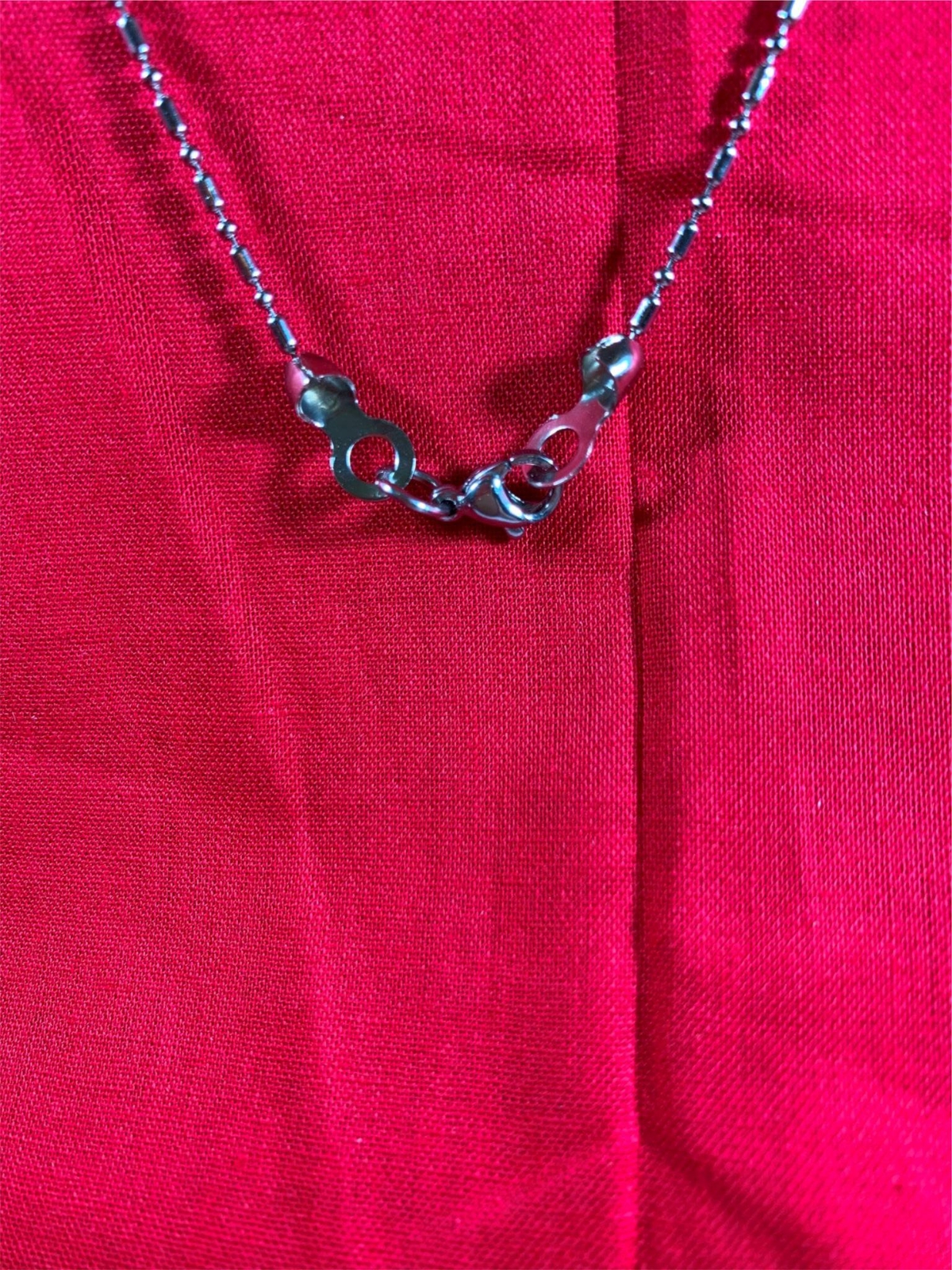 16″-42″ 1.5mm SILVER STAINLESS STEEL BALL AND OVAL CHAIN WITH LOBSTER CLAW CLASP