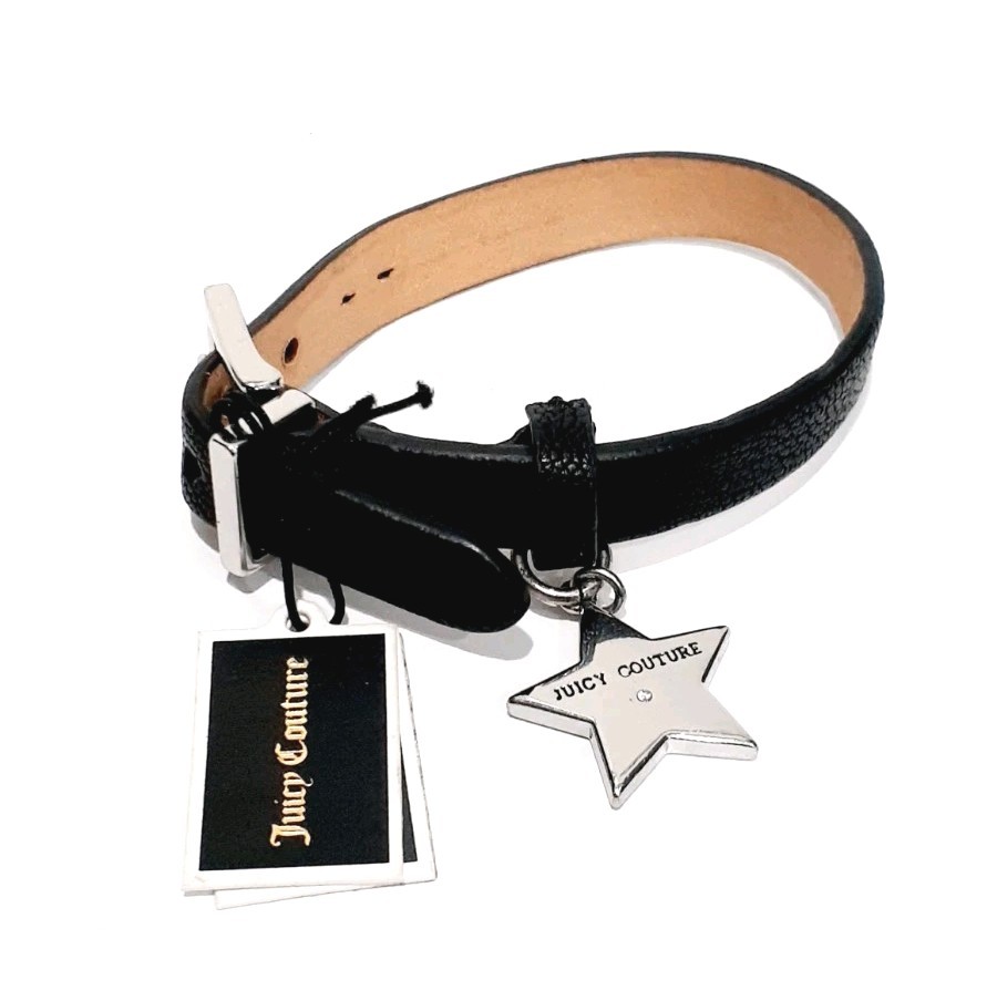Juicy Couture Rhinestone Star Leather Bracelet SEE DESCRIPTION Free Ship!
