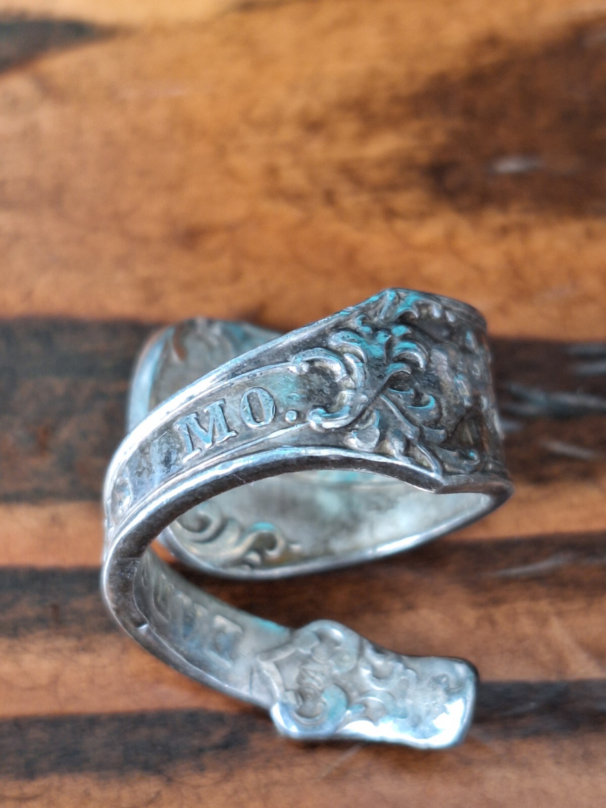 Eads Bridge Silver Spoon Ring St Louis Missouri 17 Grams Size 10