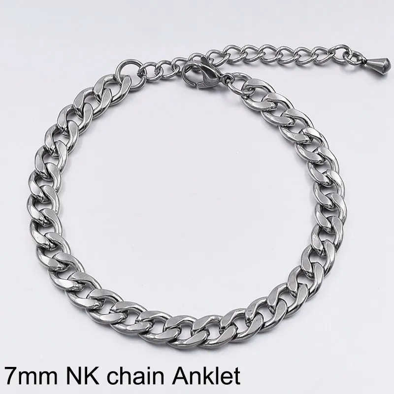 Stainless Steel Anklet Women Men Beach Foot Chain Ankle Bracelet Summer Jewelry