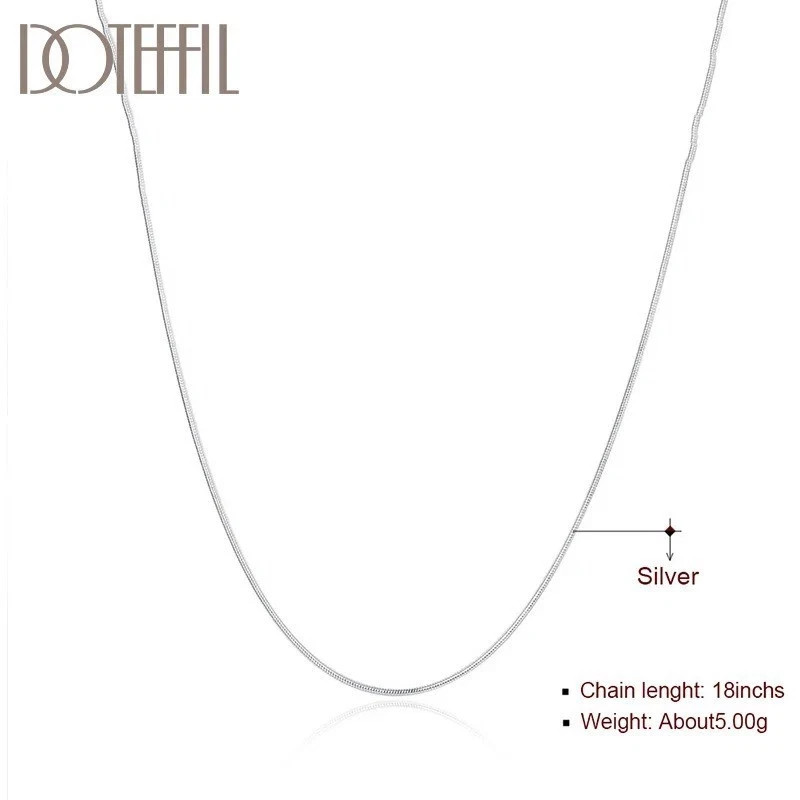 10pc Wholesale 925 Sterling Silver Necklace 1.2 mm Snake Chain Link Bulk Lot